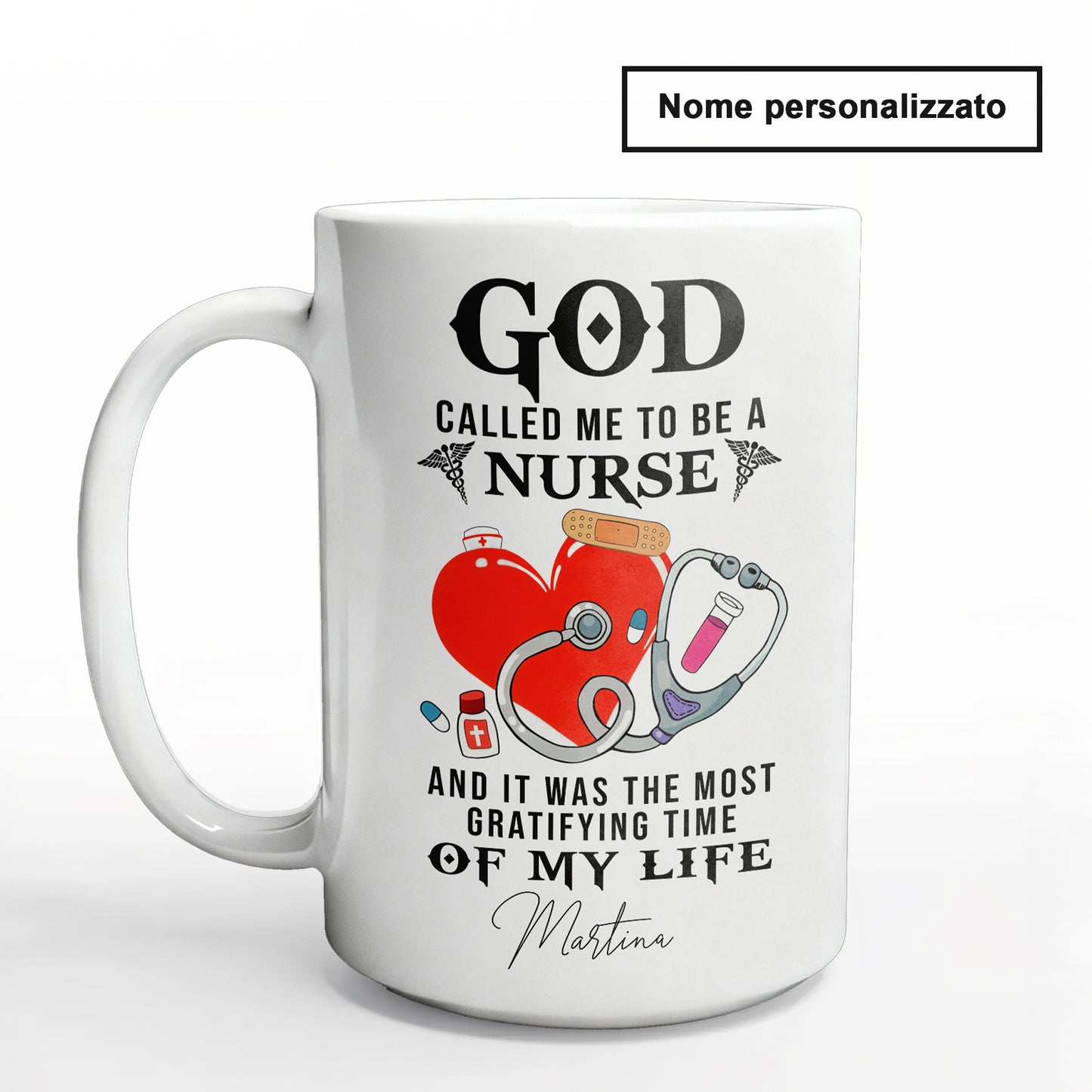"God Called Me To Be A Nurse" Tazza Infermieri – personalizzare mug