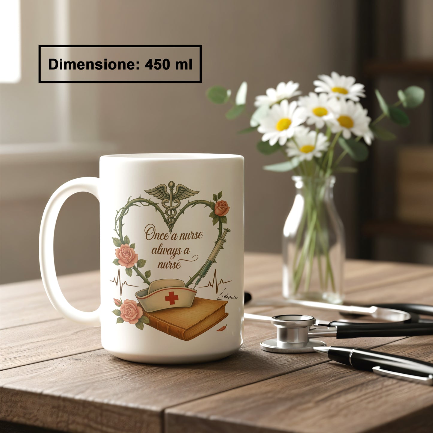 "One a nurse always a nurse" Tazza Infermieri – personalizzare mug