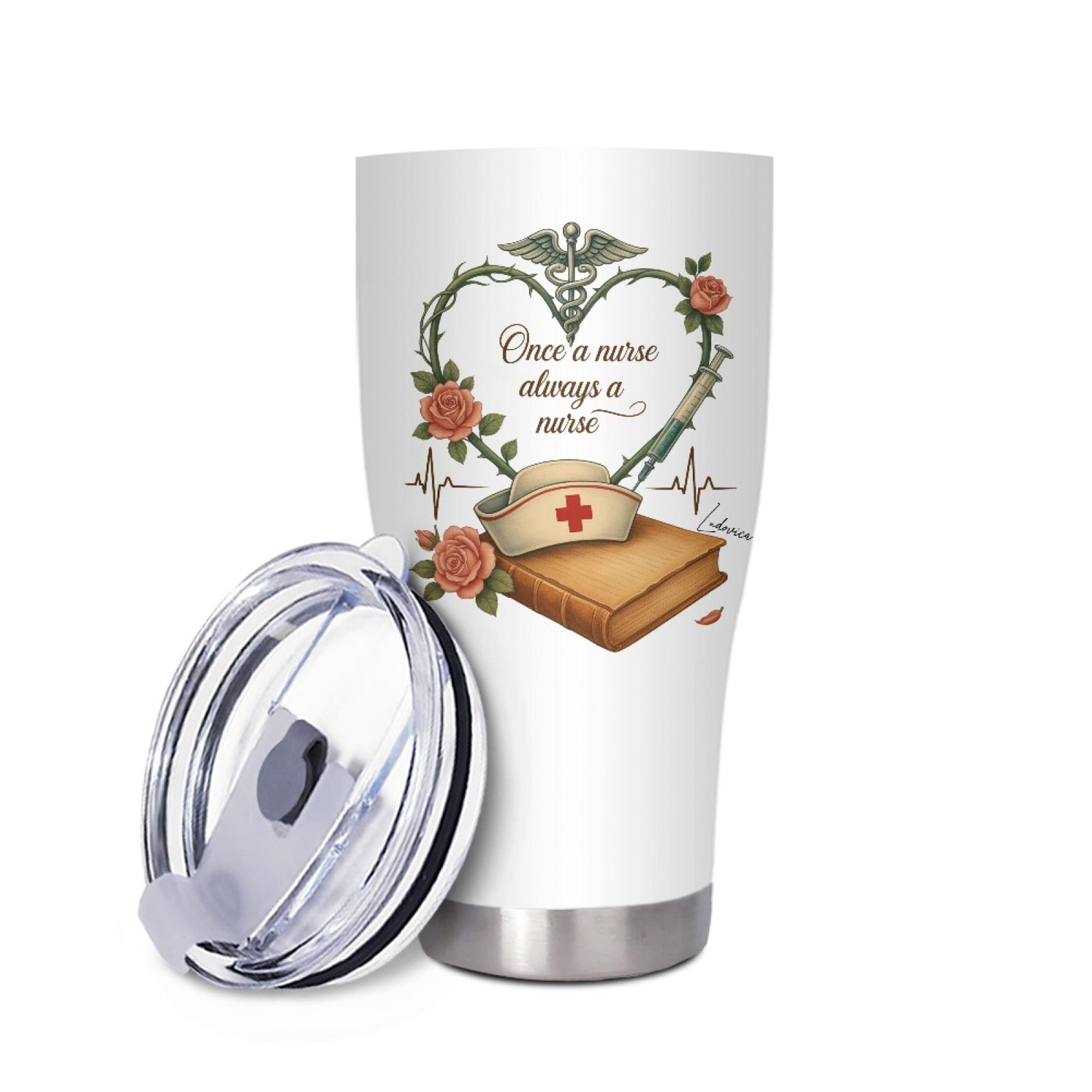 "One a nurse always a nurse" Tumbler Infermieri – custom tumbler