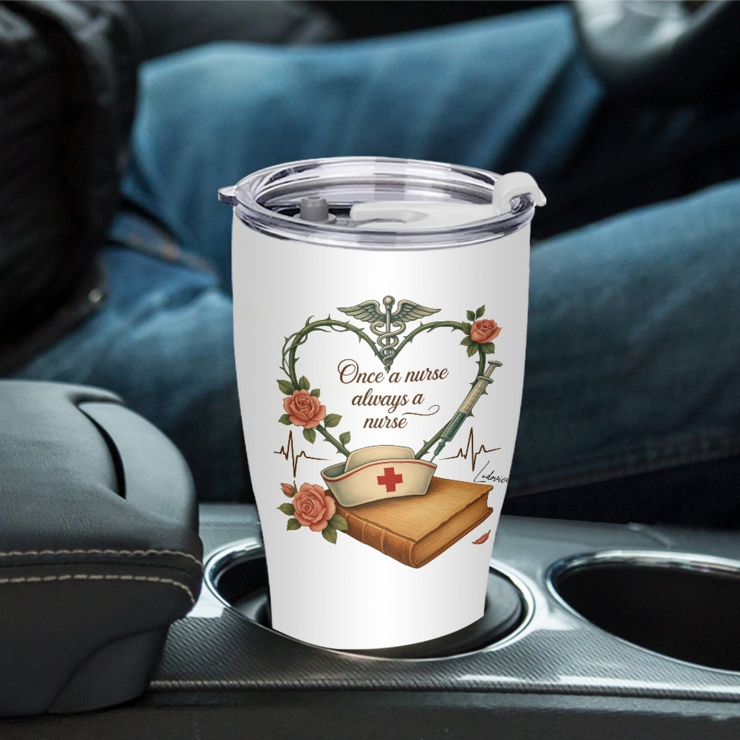"One a nurse always a nurse" Tumbler Infermieri – custom tumbler