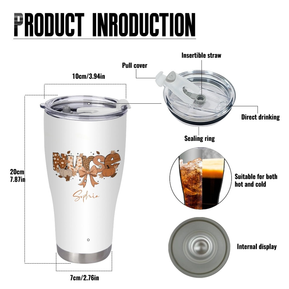 "Nurse" Tumbler Infermieri – custom tumbler