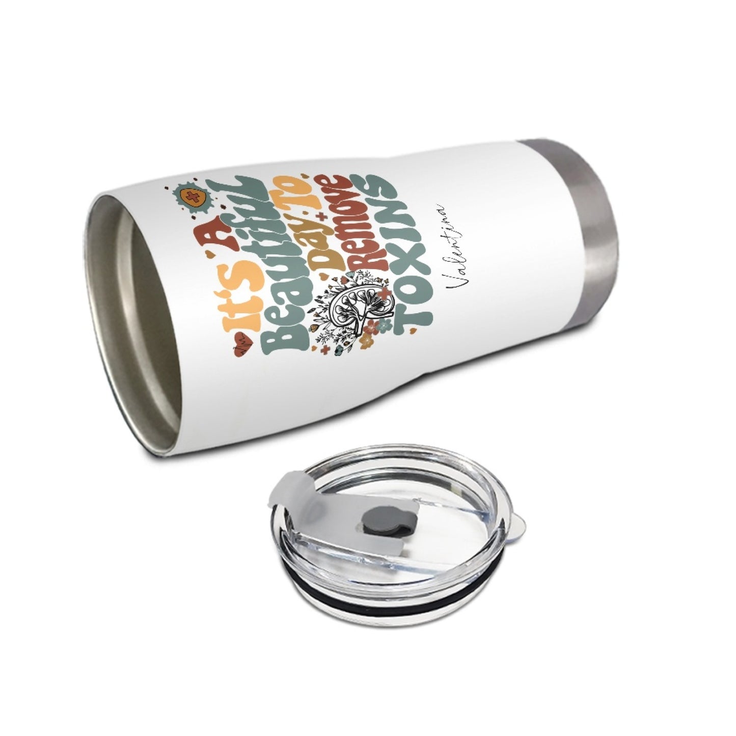 "It's a beautiful day to remove toxins" Tumbler Infermieri – custom tumbler