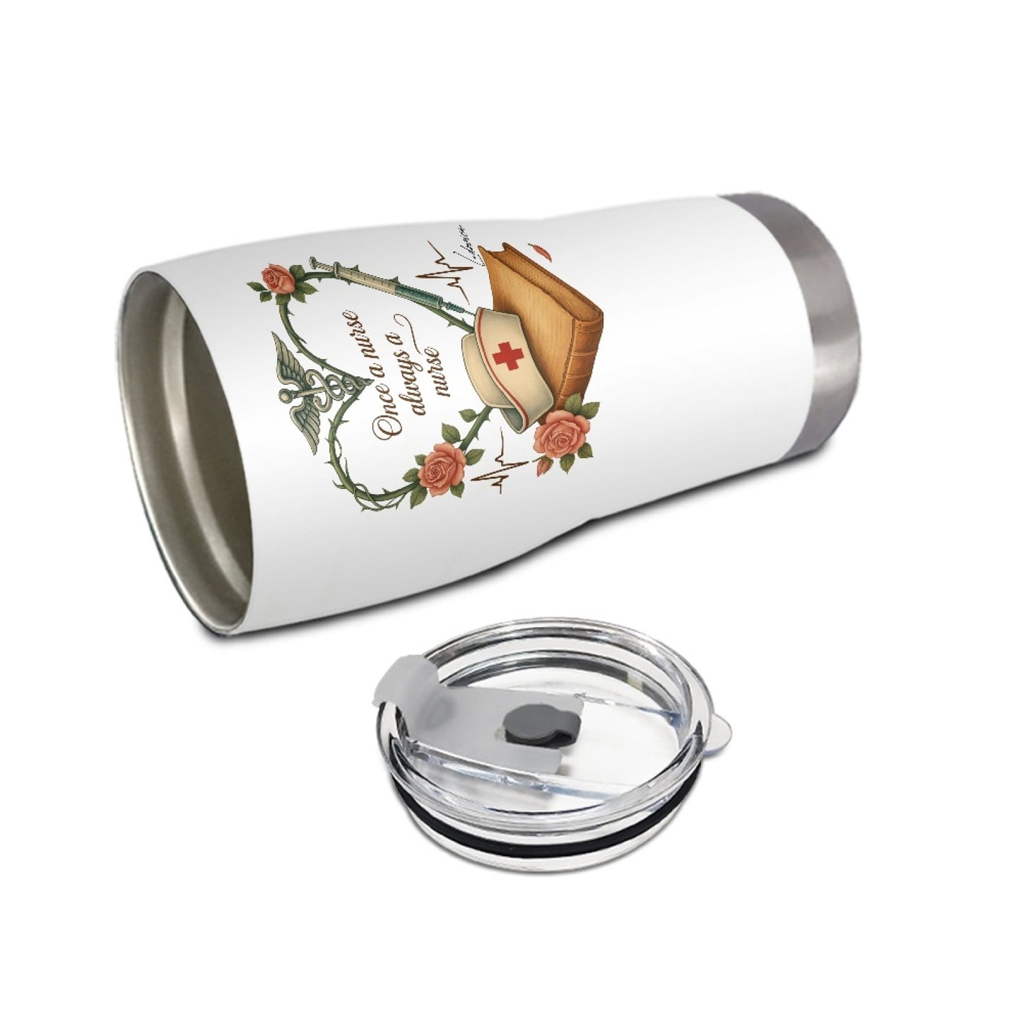 "One a nurse always a nurse" Tumbler Infermieri – custom tumbler