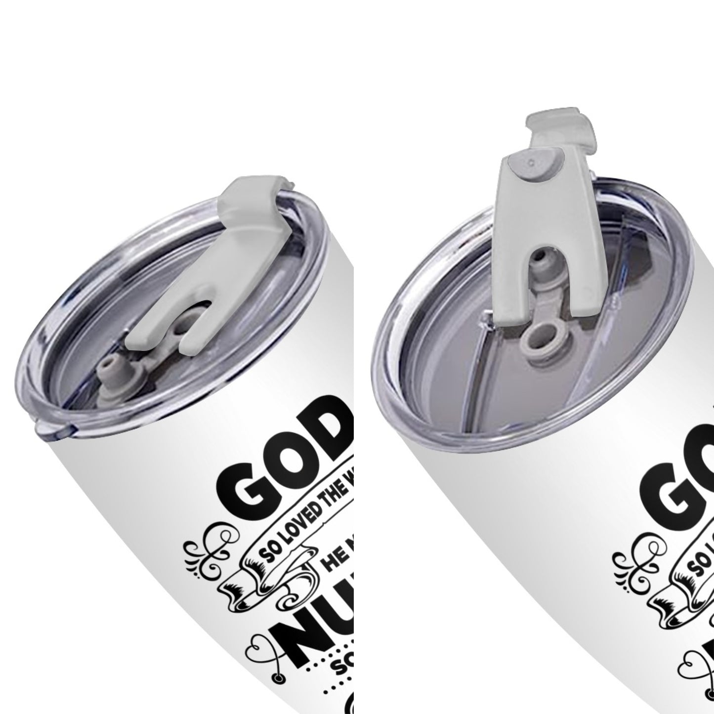 "God So Loved The World He Made Nurses" Tumbler Infermieri – custom tumbler