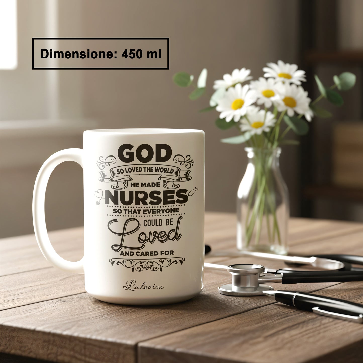 "God So Loved The World He Made Nurses" Tazza Infermieri – personalizzare mug