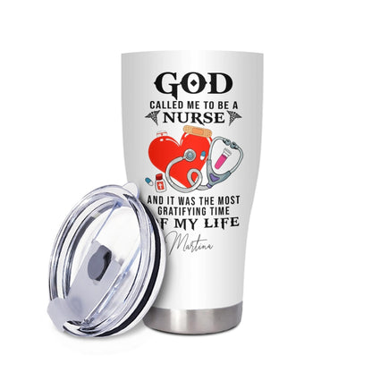 "God So Loved The World He Made Nurses"  Tumbler Infermieri – custom tumbler